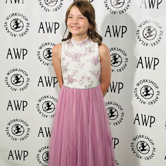 Amazon Speechless Girls’ Ivory/Lavender Dress Size 7 - Picture 1 of 5